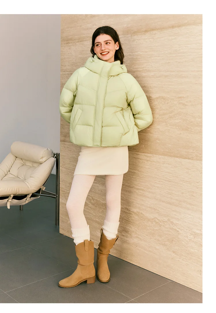 Semir Down Jacket Women Winter 90% Down Loose Raglan Sleeve 2026 New Women's Clothing Coats for Woman