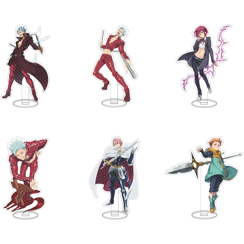 Горячее аниме «Семь смертных грехов», акриловая подставка, модель, фигурка, держатель для тарелки для косплея, топпер для фанатов, рождественский декор для стола, тарелка в подарок