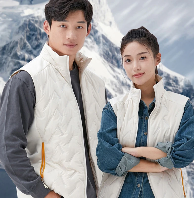 

Winter vest unisex waterproof and thermal insulation suitable for 0-15 ℃ versatile jacket multi pocket autumn coat