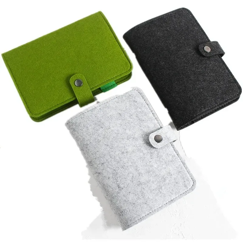 

Felt Fabric Notebook Planner Ring Binder Stationery Gift Traveler Journal Portable Organizer Personal Record Keeper