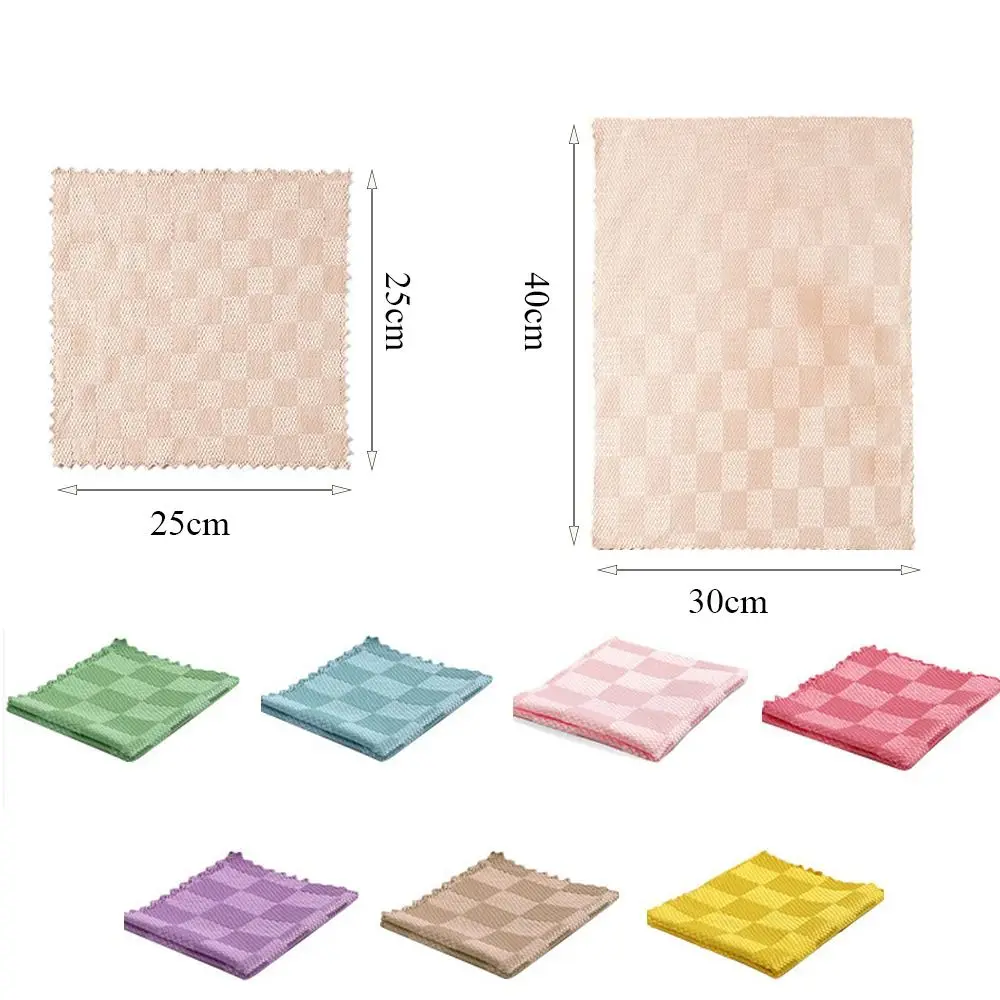1/3PCS Leaving No Traces Fish Scale Wipe Rags Housework Kitchen Degreasing Scouring Pad Color Random Glass Cleaning