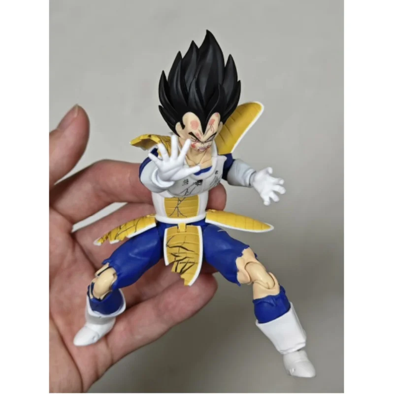 

In Stock Black Hole Toys Dragon Z Ball SHF Super Saiyan Battle Suit Battle Damage Vegeta Anime Action Figure Custom Gifts Toys