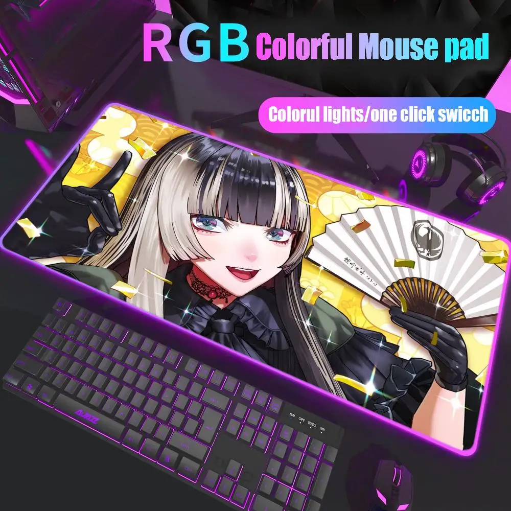 

Juufuutei Raden Mouse Pad Gamer Rgb Desk Mat Back Light Led Mousepad Setup Gaming Accessories Deskmat Big Mousepad Backlight