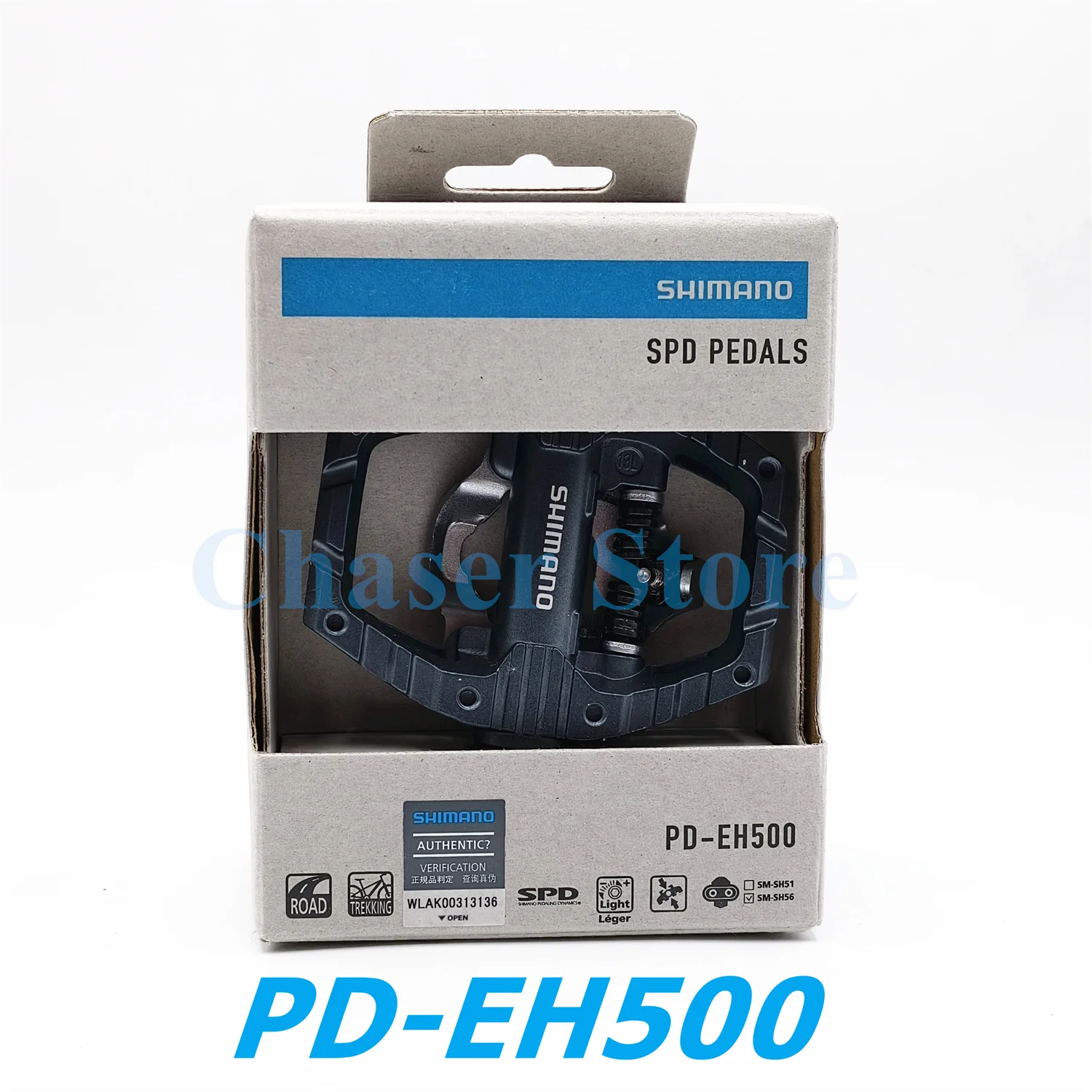 SHIMANO PD EH500 Dual-Sided Platform / Clipless SPD Pedals with Cleat SM-SH56 Original PD-EH500