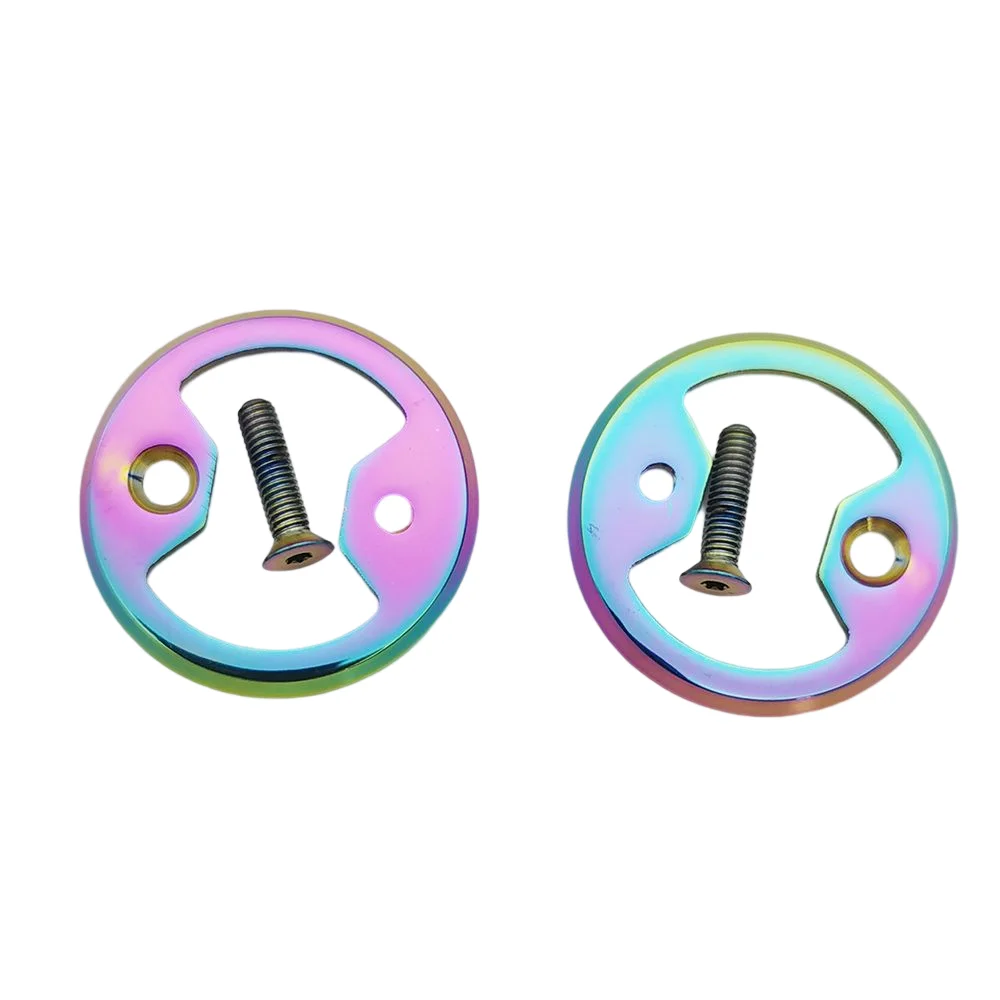 2PCS Titanium pedal plate ti bow tie fit Cycling Pro Mtb Bike Bicycle Pedal Plate Cleats Wahoo SpeedPlay Comp Zero Aero NanoPCS
