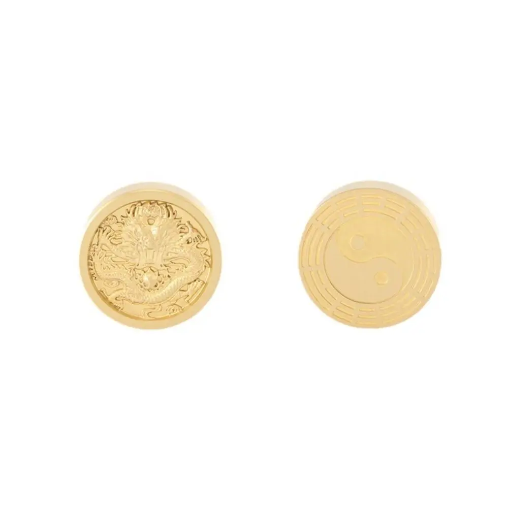 Portable Solid Brass Paperweight Brass BaGua Dragon Calligraphy Tool Decoration Chinese Calligraphy Supplies Calligraphy