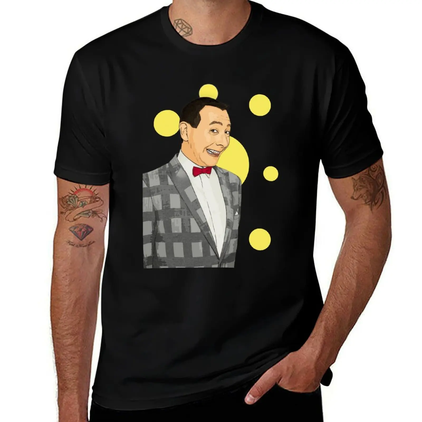 pee wee herman T-Shirt man t shirt shirts graphic tee cotton graphic tees summer clothes black t-shirts for men