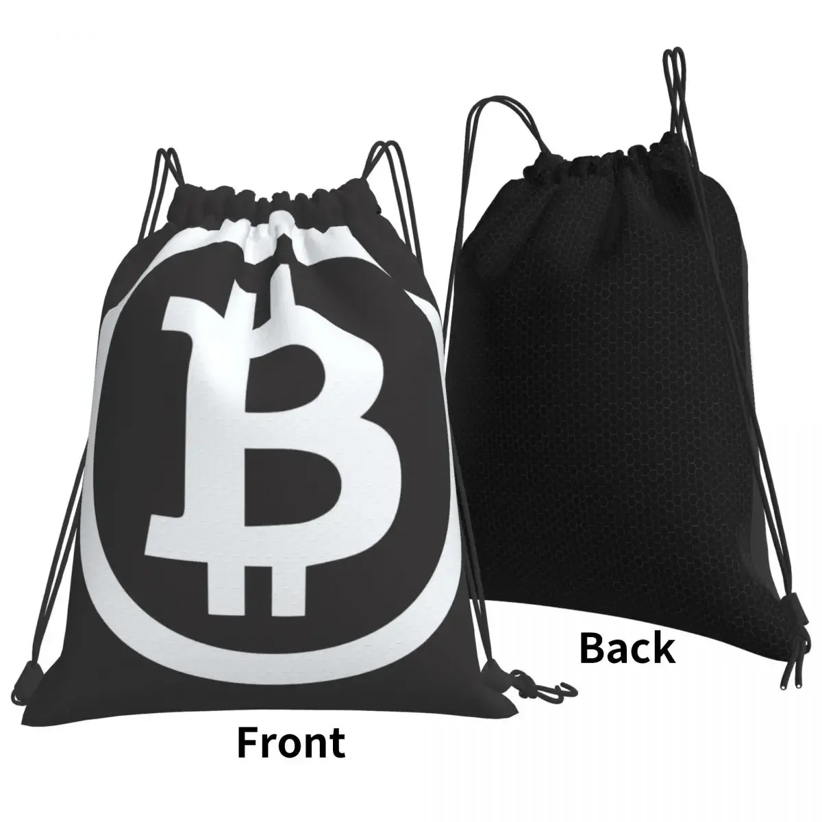 Bitcoin BTC Crypto Currency Drawstring Bags Gym Bag Unisex Sports Gym Bag Fitness Building Muscle Shopping Sackpack