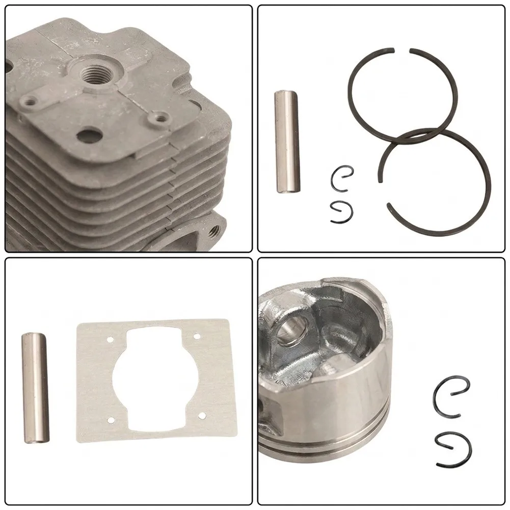 For Premium 48mm 1E48F Cylinder For Piston for kit with Gasket for 2-Stroke Engines Compatible with Chinese 1E48F 48F 63CC
