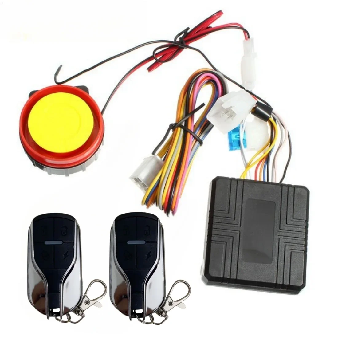 12V Motorcycle Theft Protection Remote Activation Motorbike Burglar Alarm Accessories With  Remote Control Key Operating Card