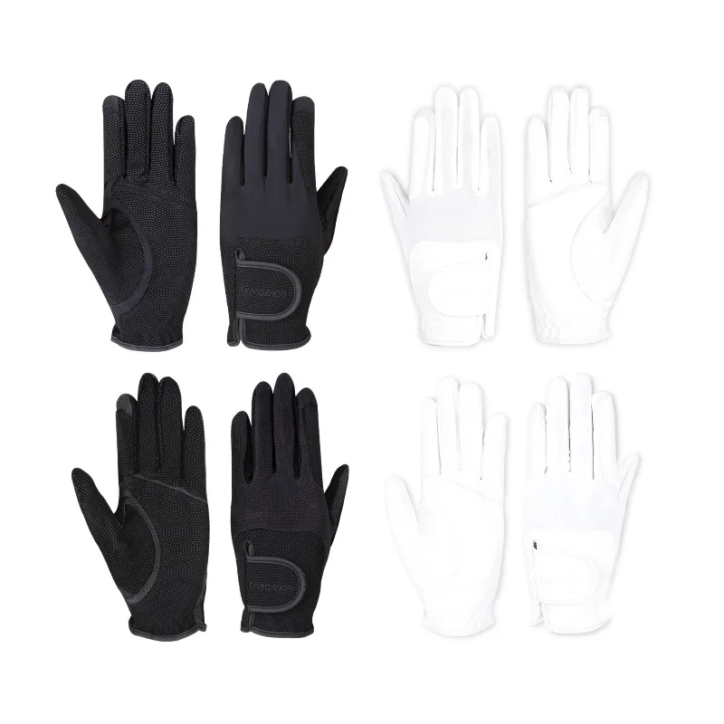 

Non-slip equestrian gloves, adult children's matte earth pattern, mesh, four-season models