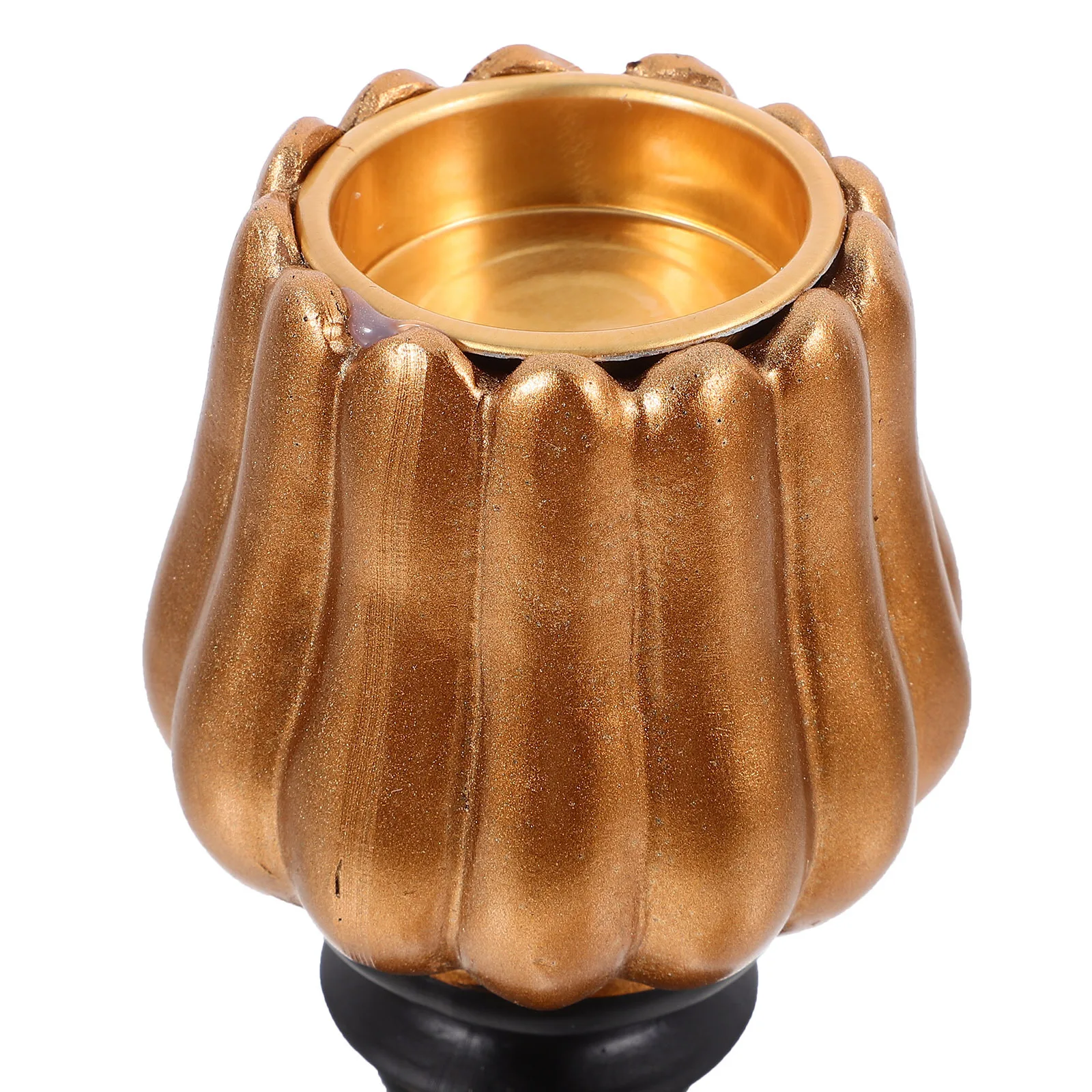 Pumpkin Holder Resin Halloween Tea Light Stand For Party Decor Fall Table Centerpiece Autumn Mantel Fireplace