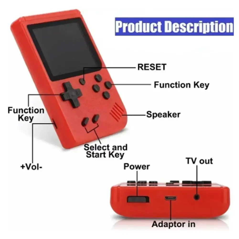 Mini Handheld Retro Home 400 In 1 Handheld Game Consoles | Game Content Ask Customer Service