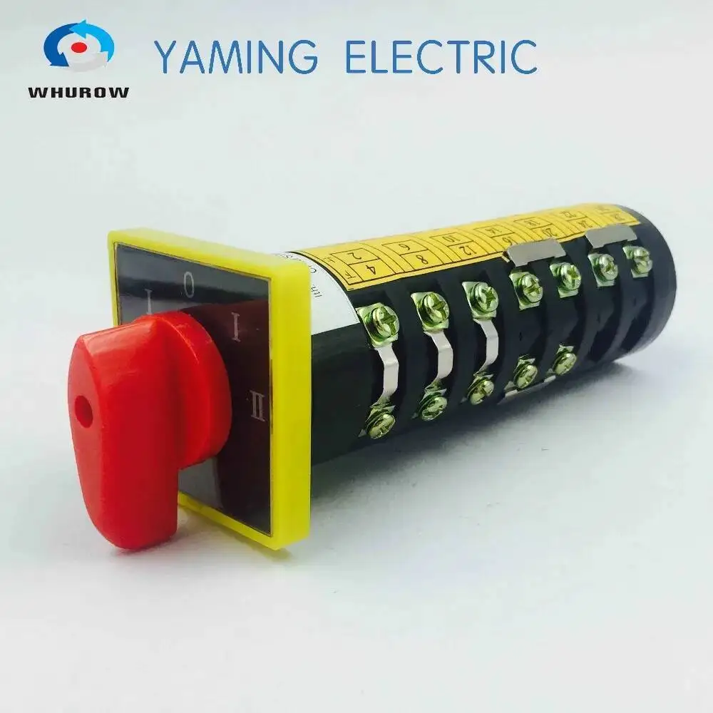 Commutatore combinato rotativo 10A Contatto argento 7 poli Cinque posizioni 3kw HZ5B-10/7 T21