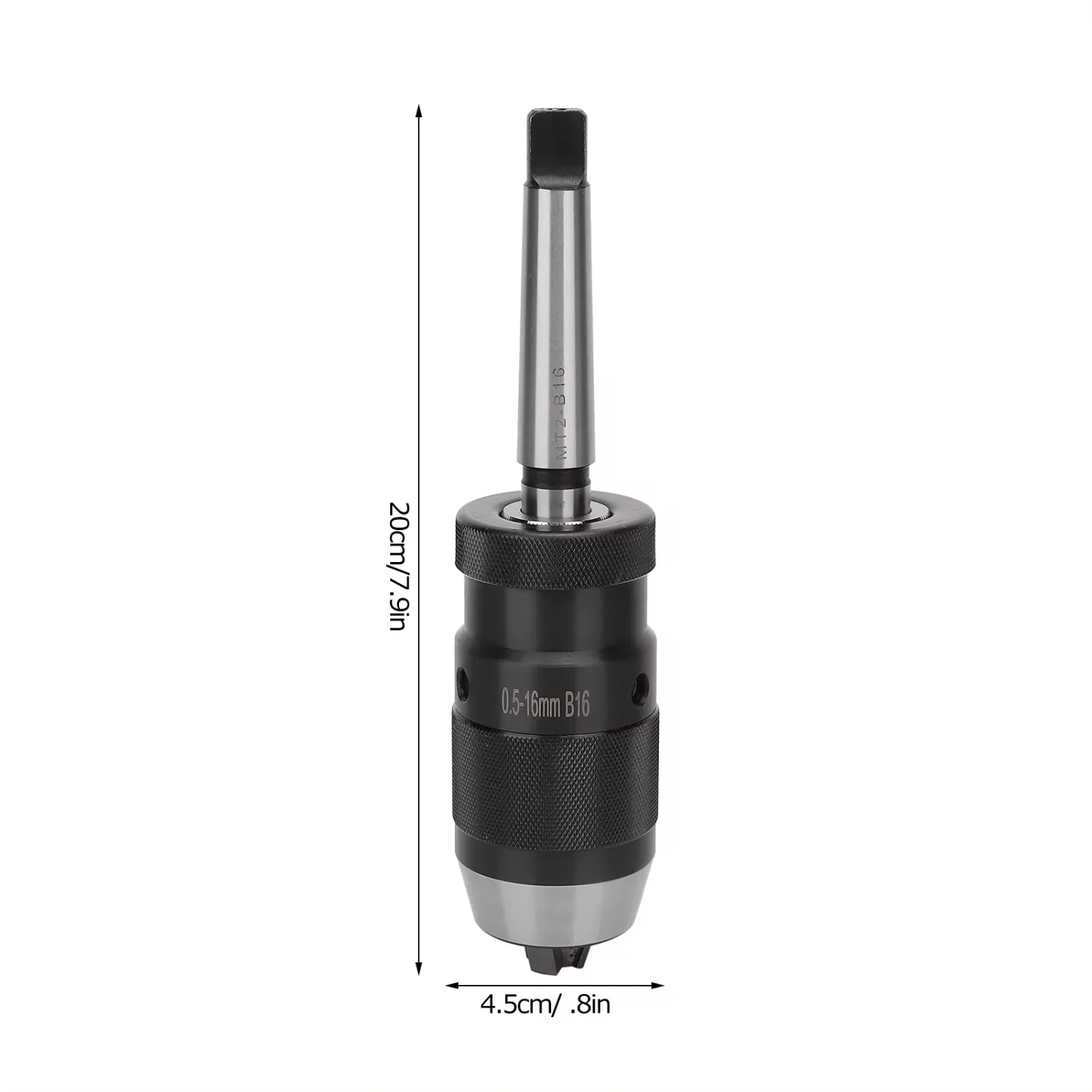 Chuck Keyless Drill Chuck Quick Release Morse Taper  Drilling Machine 0.5‑16mm MT2‑B16 MT2‑B16 Chuck Morse Taper Chuck