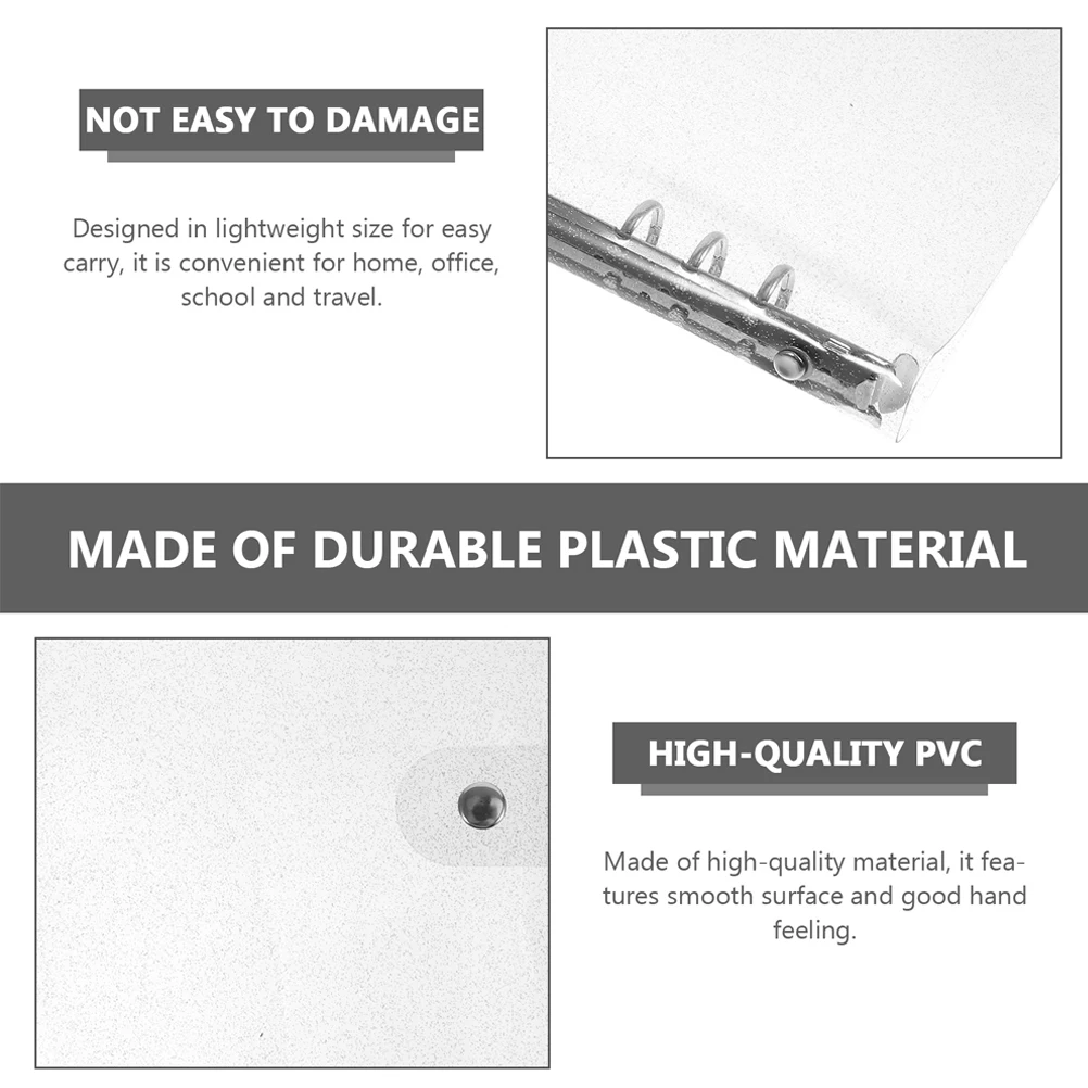 

Loose-leaf Shell Notebook Cover Personal Planner Binder Notepad Accessories Protector Journal Glitter Scrapbook Protective