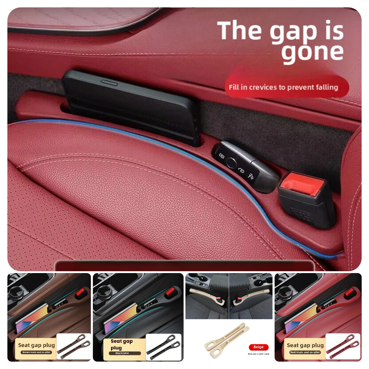 

Car Seat Gap Filler Between Seats For Chevrolet Silverado Equinox Traverse Malibu Tahoe Suburban Colorado Blazer Camaro Bolt EV