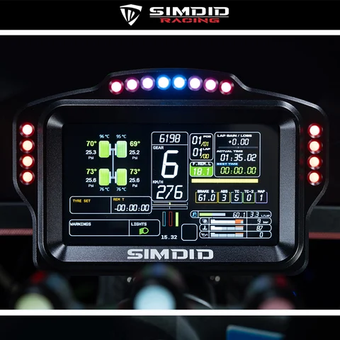 SIMDID DV480 Pro V5 SimRacing Dashboard-DDU-Display-SIMAGIC MO2A  FANATEC SIMUCUBE VRS,Compatible with all DD wheel bases.