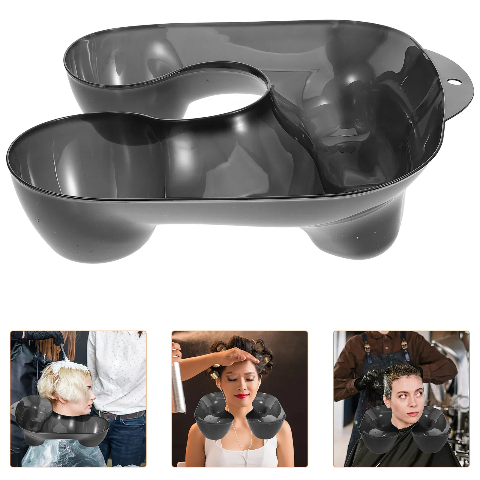 

Hair Coloring Neck Tray Plastic Dye Neck Protector Reusable for Dyeing Washing Cutting Salon Perming Hair Styling Supplies