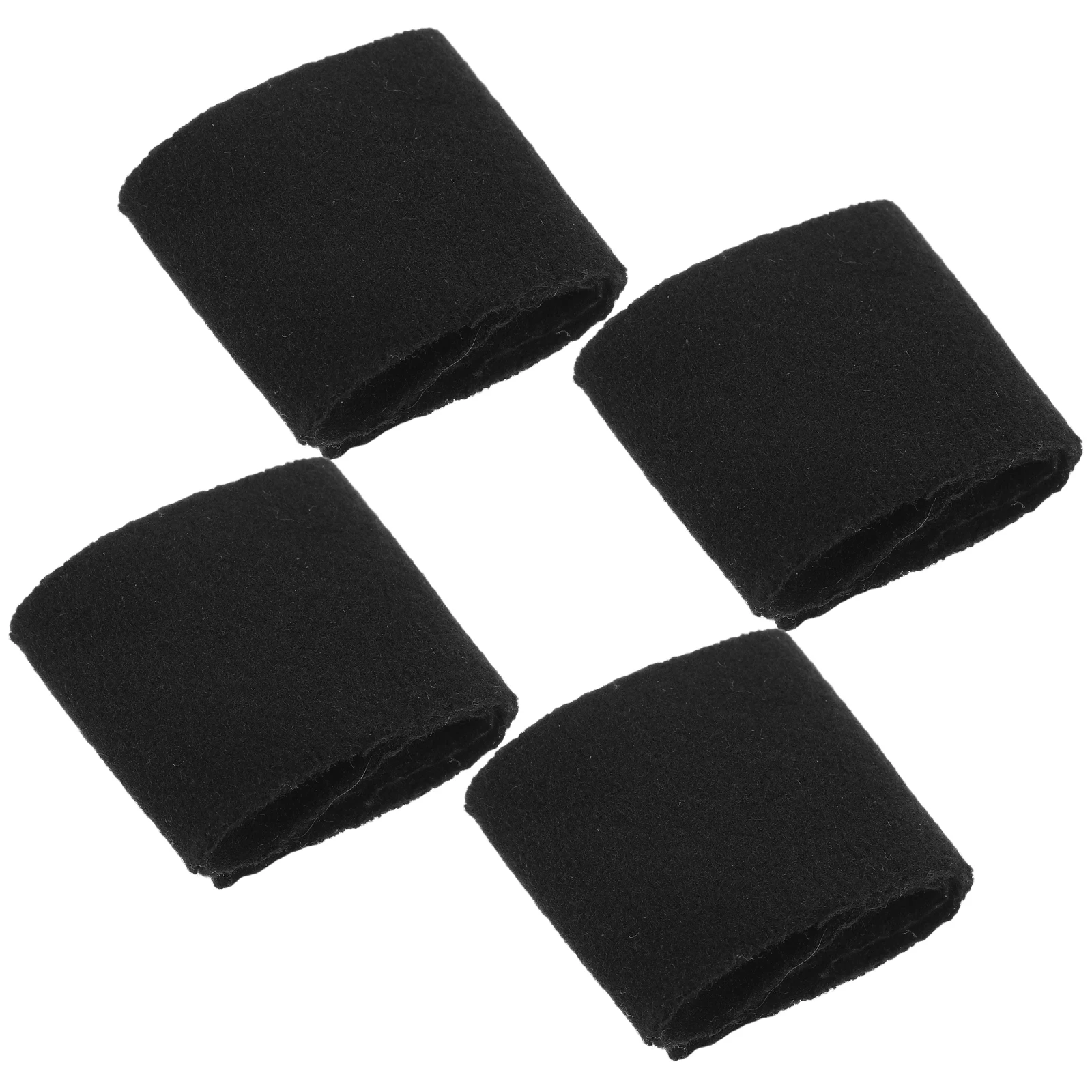 

4pcs Erhu Noise Reduction Pad Black Wool Felt Sound Filter Mute Practice Mat For Chinese Musical Instruments Accessories