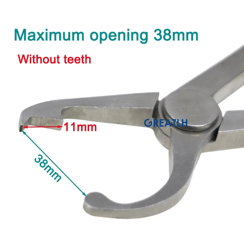 Two Types Bone Holding Pliers Self-locking Serrated Jaw Orthopedic Instrument Stainless Steel pet