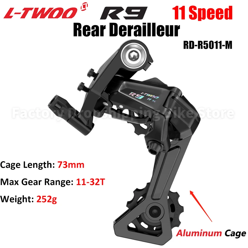 LTWOO RX/R9/R7/R5/R3/R2 12/11/10/9/8/7 velocidades Velocidade desviadores traseros de bicicleta de carretera compatibles con Shimano 12s 11s 10s 9s