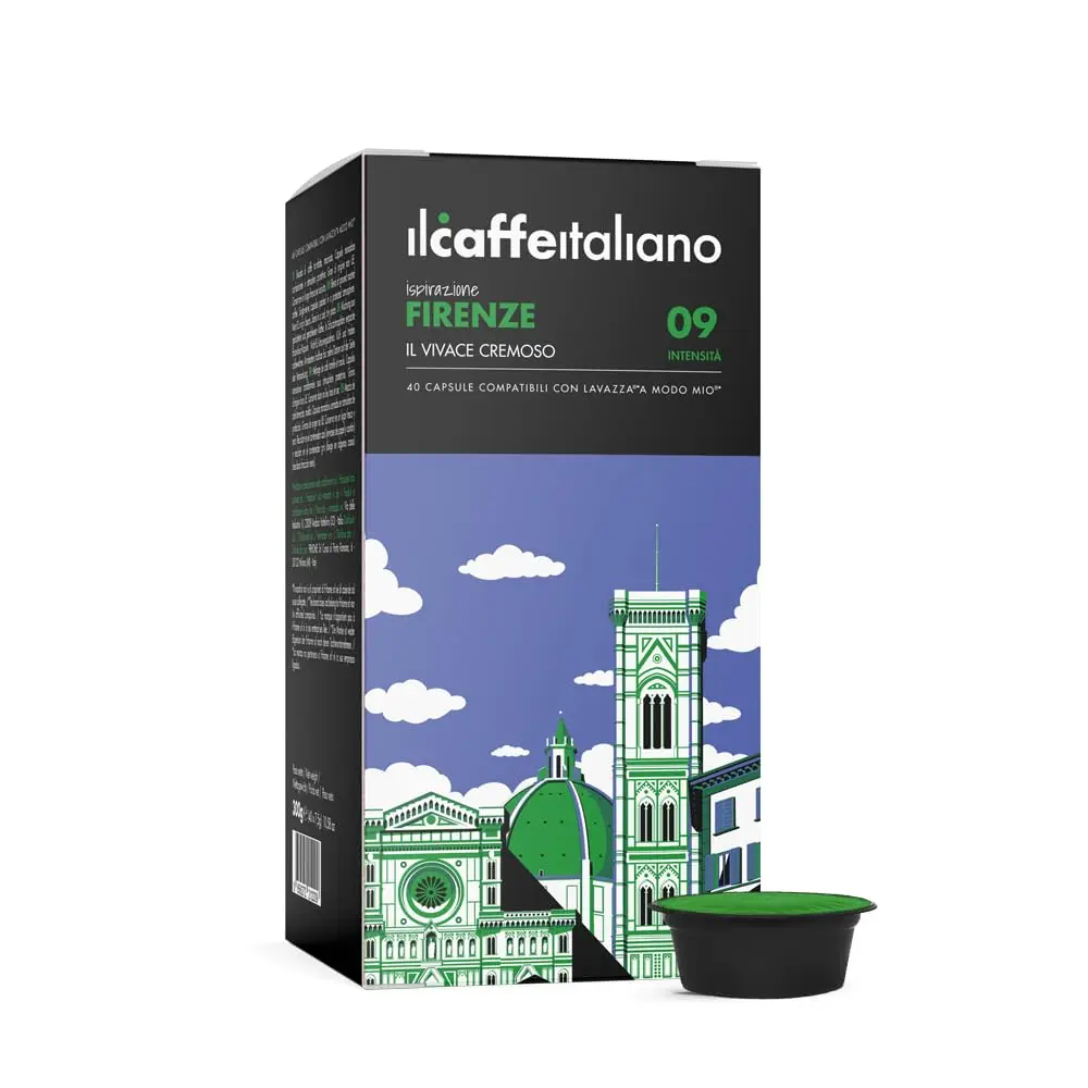 120 Capsules de Café Florence-Intensité 09-Café Italien-Capsules Compatibles Mio ®