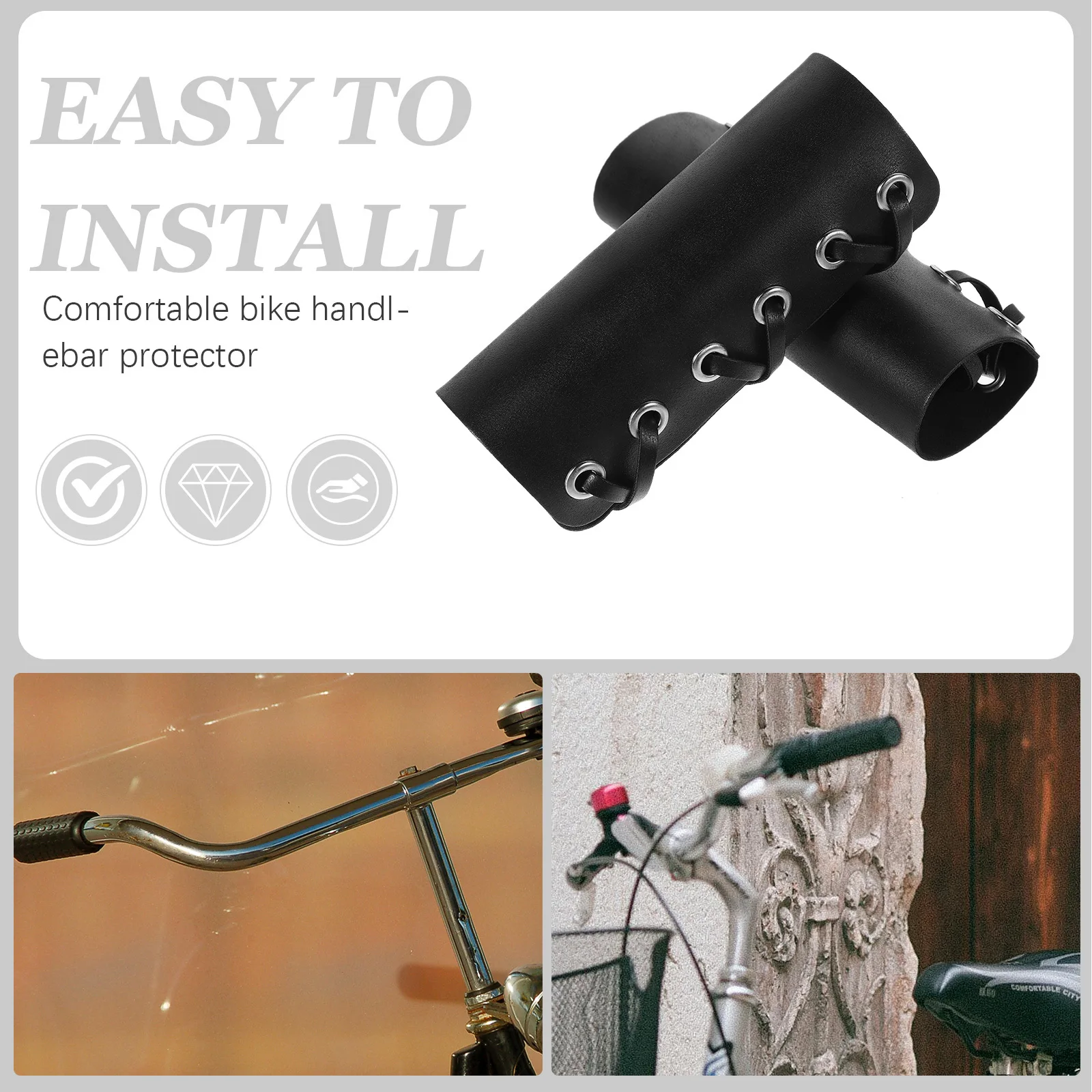 

1 set 1 Set Bicycle Handle Grips Anti-Skid Comfortable Lightweight Durable For Mountain Long Ride Handlebar Covers Bike Grips