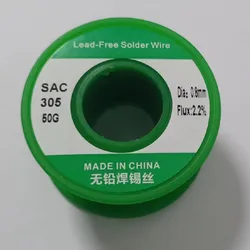 50g/roll lead-free silver containing tin wire environmentally friendly SAC305 soldering wire repair soldering wire rosin core so