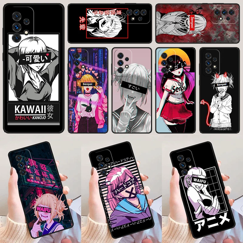 Sugoi Senpai Anime For Samsung Galaxy A52 A72 A73 A20e A21S A50 A70 A11 A12 A42 A31 A40 A51 A71 A32 A80 A91 Phone Case Cover