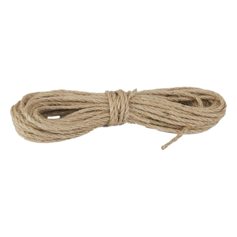 6 Pcs 10M Natural Hemp Cord Jute Cord Sisal Rope 3Mm Cord Sack