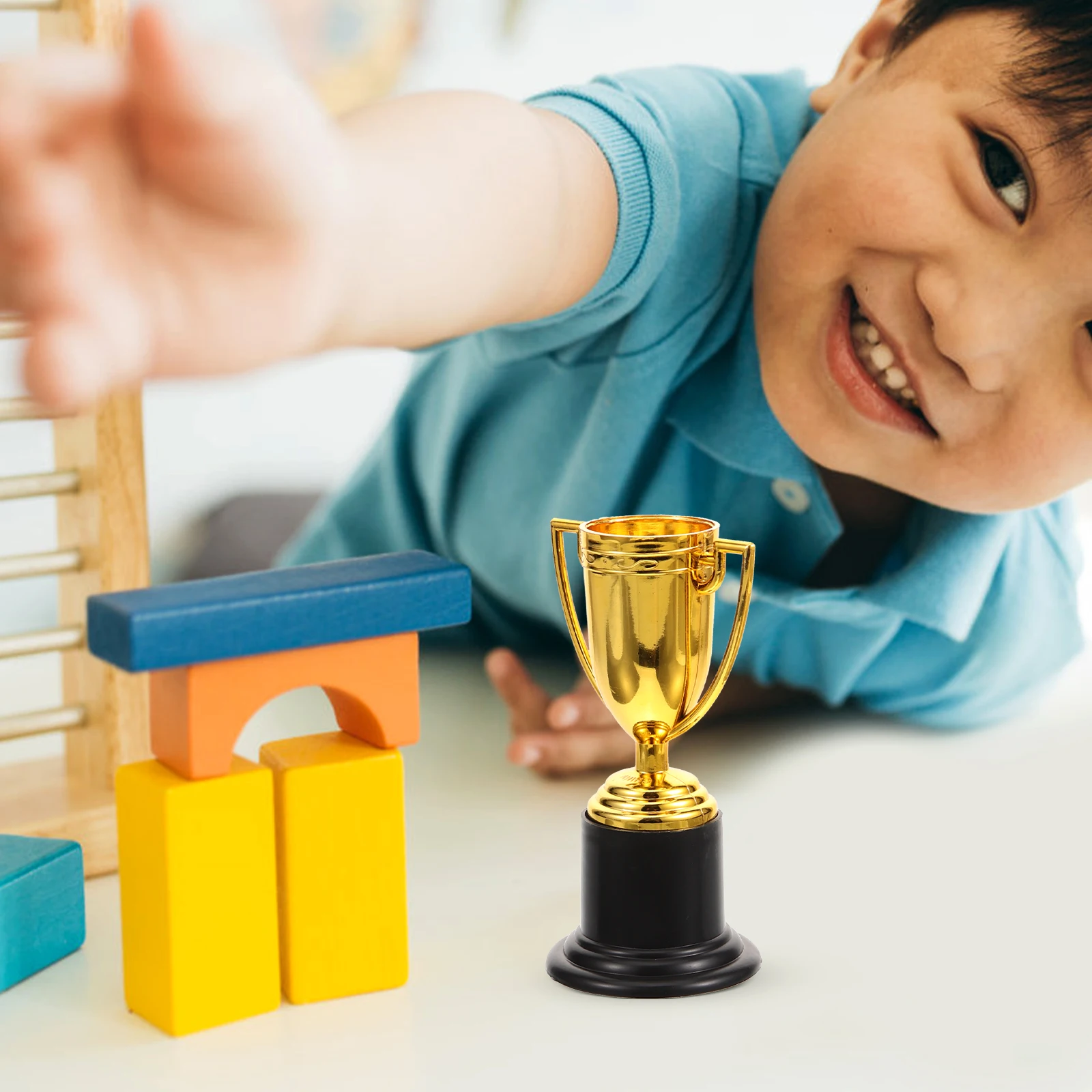 

6Pcs Plastic Trophy Rewards Creative Prize Cups for School Competition Classroom Rewards Party Game Prizes