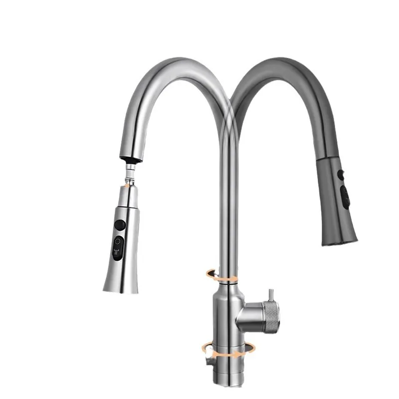 

Rain, waterfall, kitchen, faucet, sink, pull-out, splash-proof, faucet, sink
