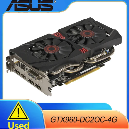 Imagen 2 del producto Tarjeta gráfica de soporte ASUS GeForce GTX 960 4GB GDDR5 PCI Express 3.0 SLI