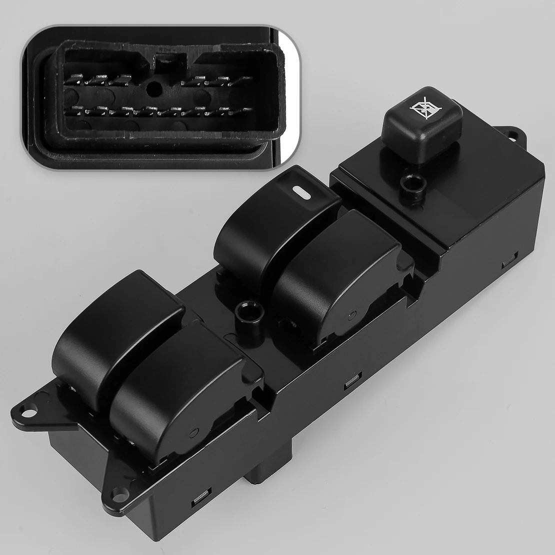 

MR587942 Front Left Power Window Master Switch Black Fit for Mitsubishi Lancer 2008 2009 LHD