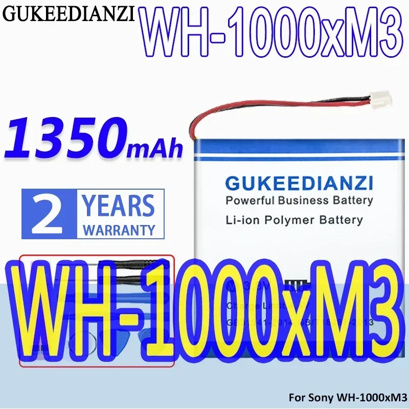 High Capacity GUKEEDIANZI Battery WH-1000xM3 1350mAh for Sony WH-1000xM3 WH-XB900N WH-CH710N