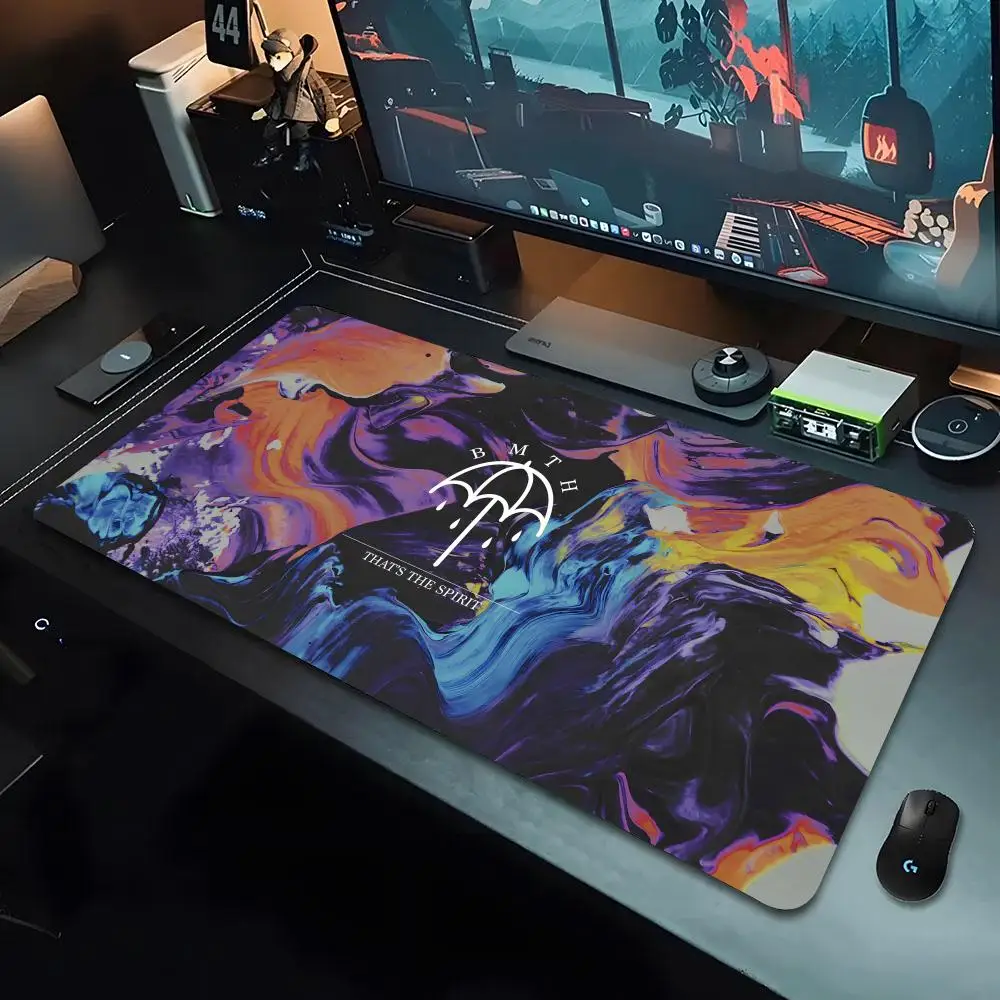 Bring Me The Horizons Mouse Pad xxxl Gamer Mousepad Large Mouse Mat Natural Rubber Desk Fashion Rug PC Desk Mats Design