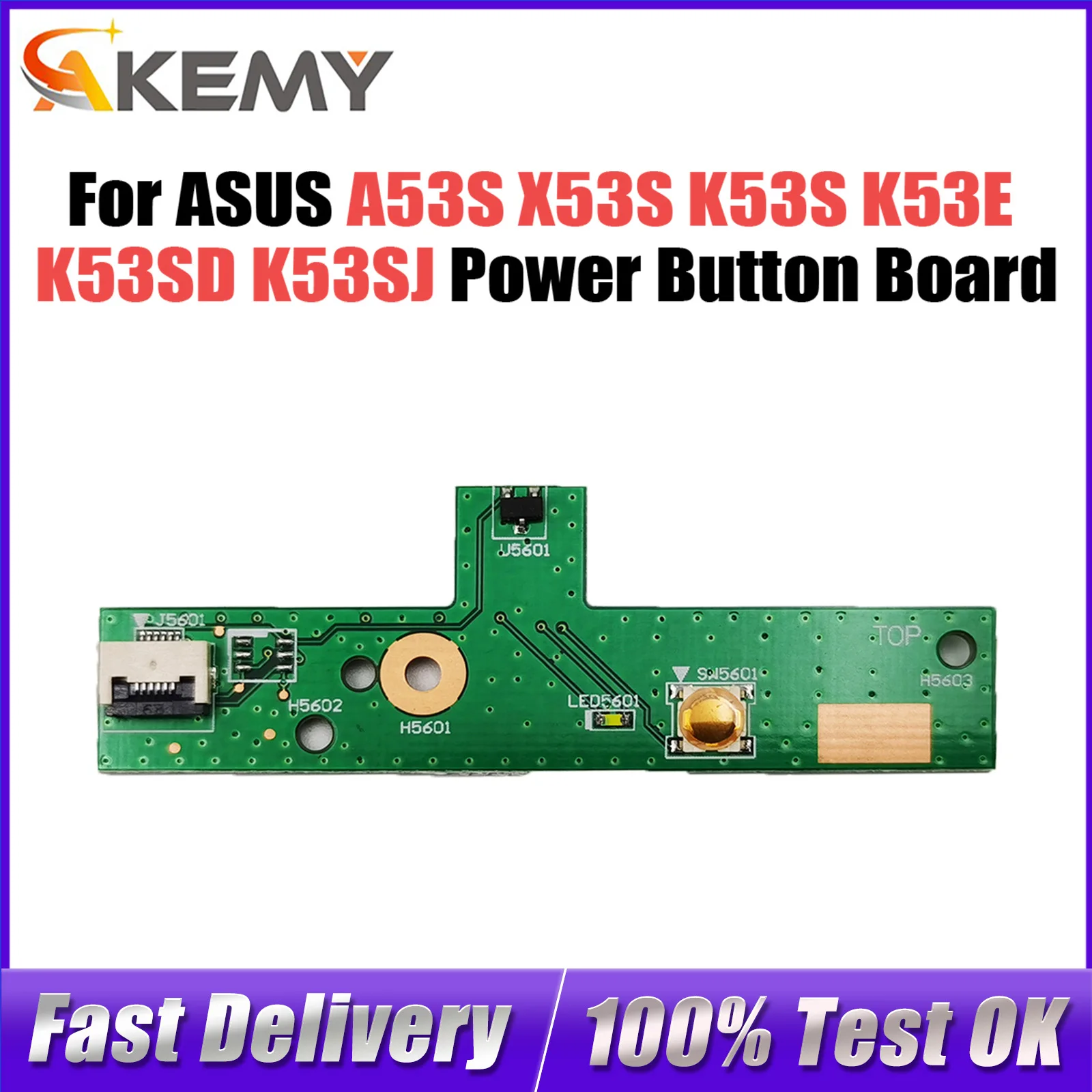 For ASUS A53S X53S K53S K54L switch Board X54H K54HR K53E K53SD K53SJ Power Button Board Switch