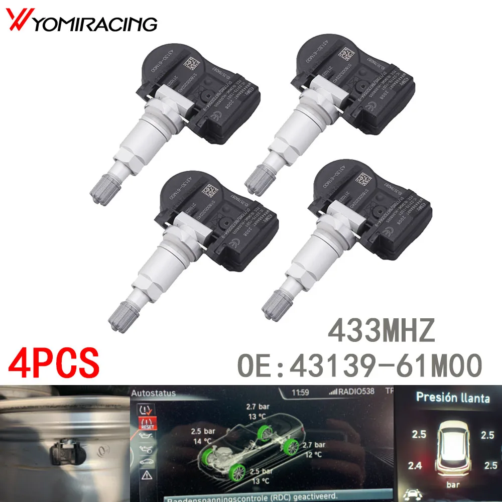 

4PCS Tire Pressure Sensor For Suzuki Vitara SX4 S-cross Ignis Baleno Swift Jimmy 43139-61M00 4313961M00 43130-61M00, 4313061M00