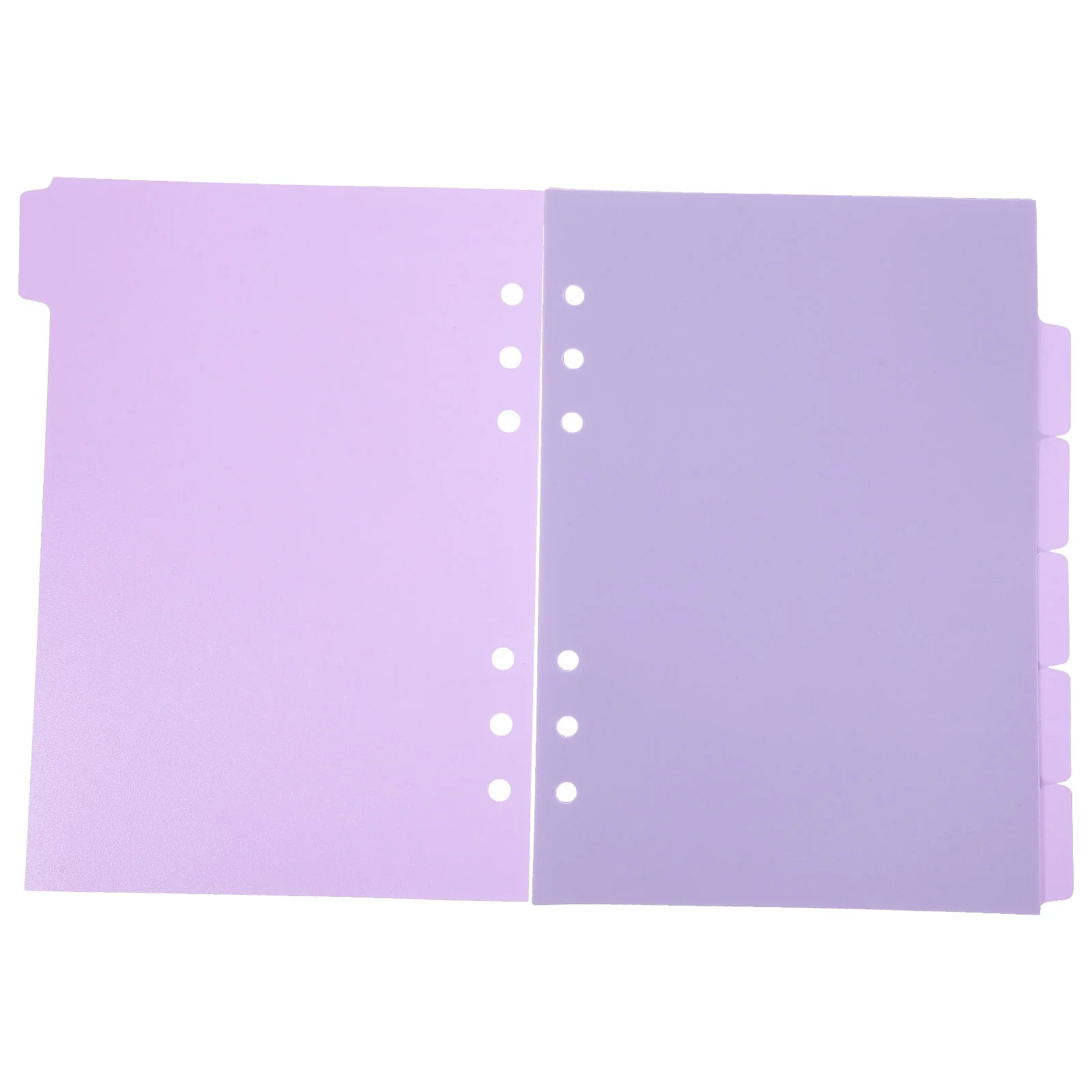 

Dividers A5 Handbook Classification Management Index Pagination Color Size Office for 6 Ring Binder Violet