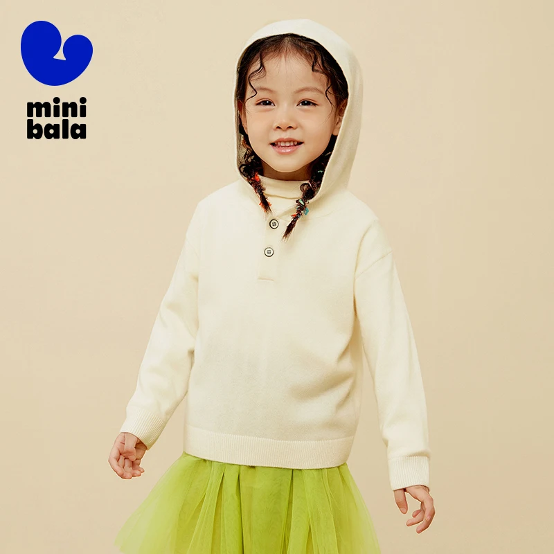 

Mini Bala Family Matching Cashmere Sweater 2025 - Winter Warm Kids & Parents Hooded Knitwear, Soft Cozy Couple Parent-Child