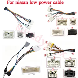 Car 16pin Wiring Harness Adapter For Nissan X-Trail T30 350Z Skyline V35 Patrol Navara Maxima car Radio Power Cable