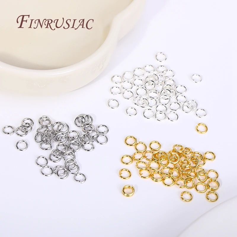 50–200 Stück 3–10 mm 18 Karat vergoldete Biegeringe, offene geteilte Ringverbinder für DIY-Schmuckherstellung, Großhandelsartikel – Detail 21