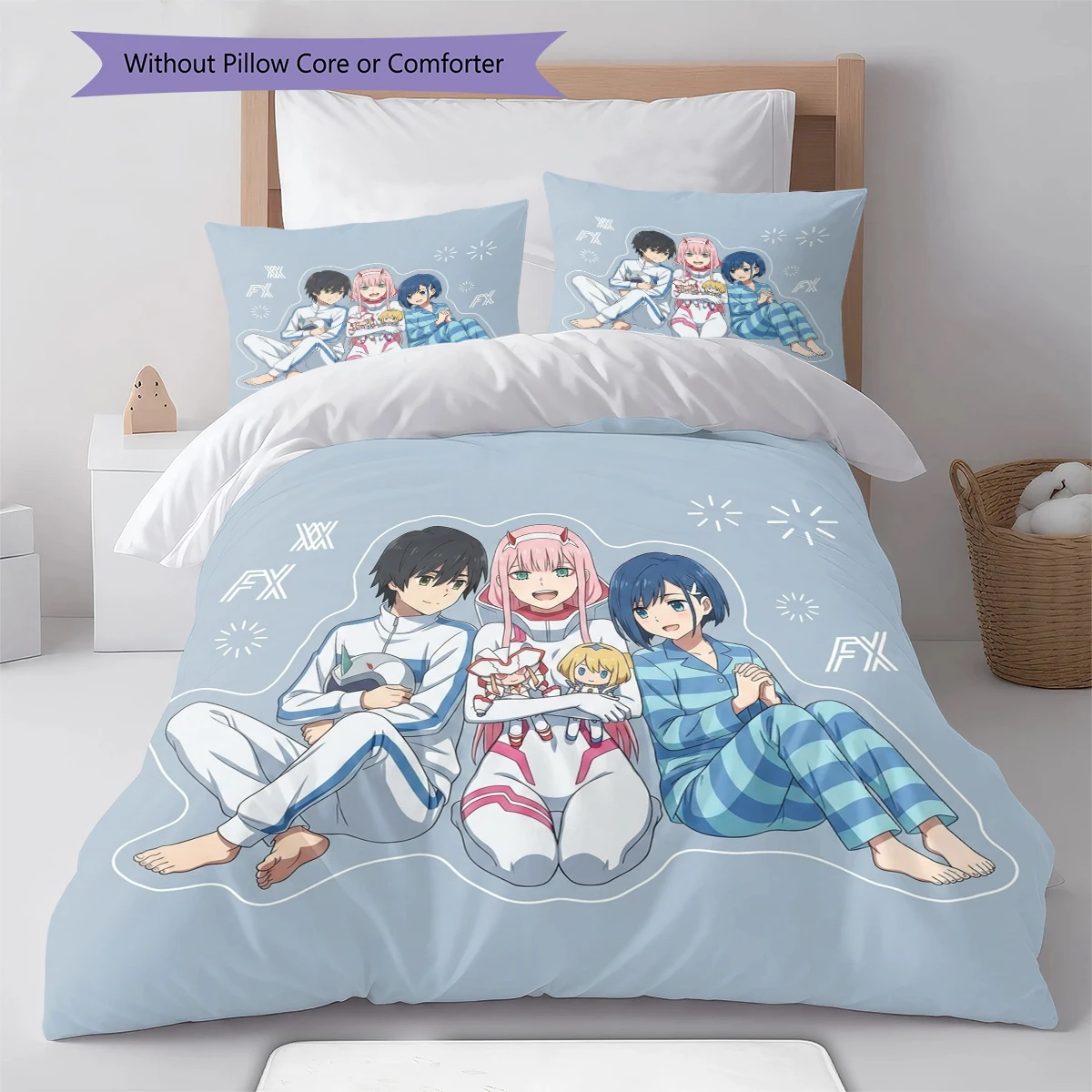 DARLING in the FRANXX SoftComfortable Duvet Cover, Kids Bedding Gift,SizeDifferent Options -HE13