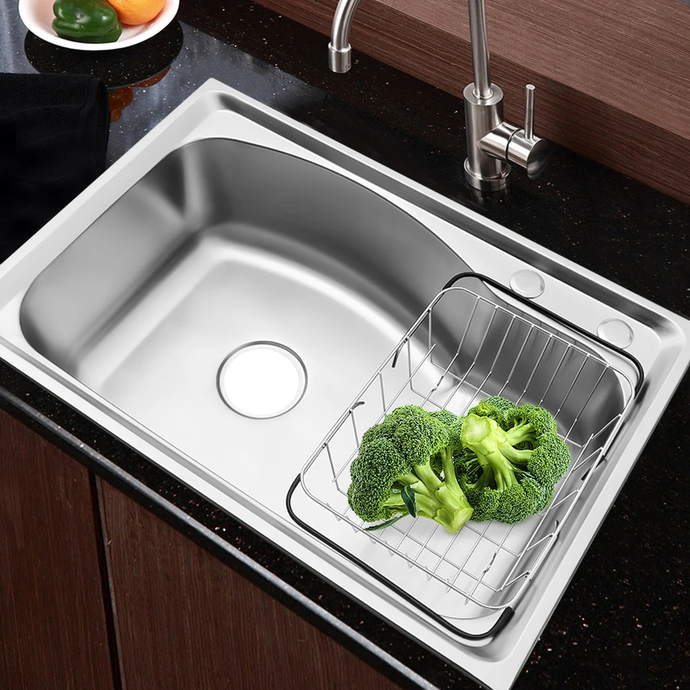 Stainless Steel Kitchen Sink with Built-in Sink and Drainage Accessories Set