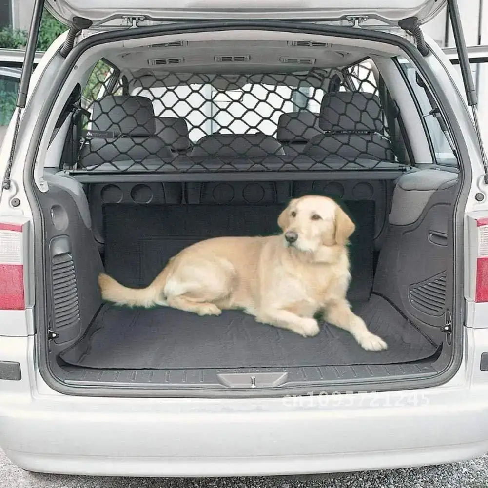 

Dog Protection Net Practical Car Boot Pet Separation Net Fence For Vehicle Any Safety Supplies Barrier Things Fit Dog 120cm*70cm