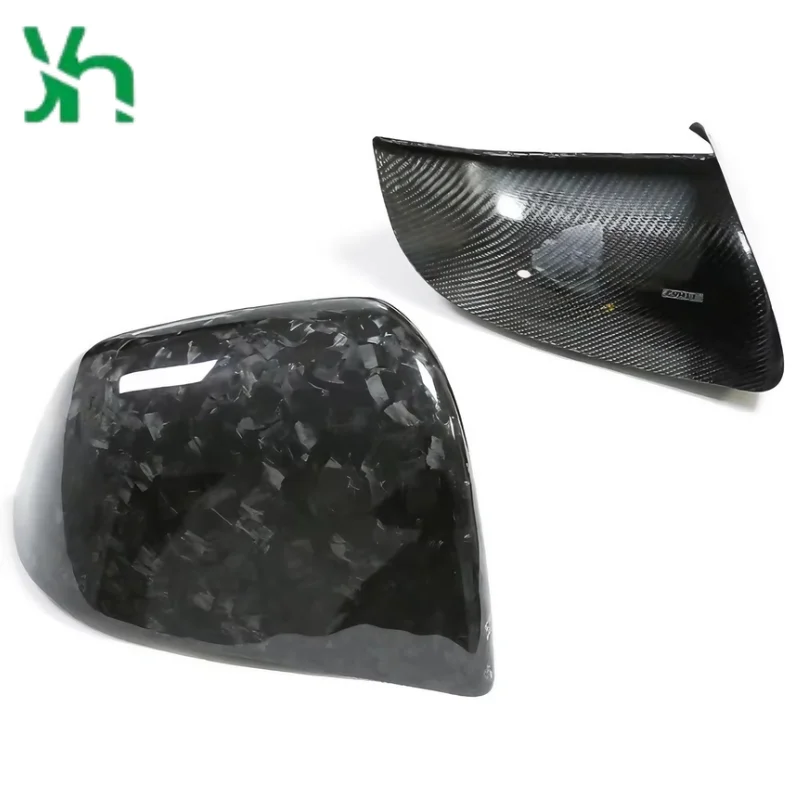 앰프 스타일 카본 파이버 미러 커버 무광 마감 2개, 2019년 이후 테슬라 모델 Y 외부 액세서리에 적합