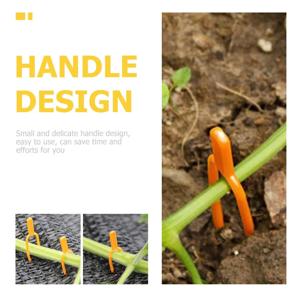 Strawberry Vine Fixator Fixing Clamps Wall Fixture Clips for Plants Plastic Forks Hook on Bed Rails