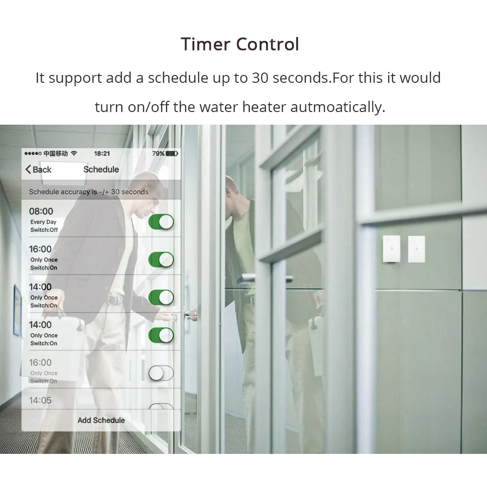 Умный переключатель для водонагревателя с Wi-Fi и управлением через приложение