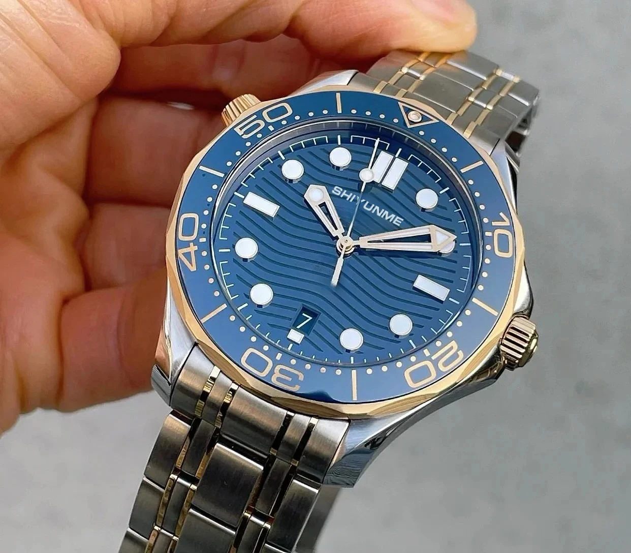 Jam Tangan Uniseks Mekanis Otomatis Olahraga Retro Multifungsi Baja Tahan Karat Fungsi Penuh Waktu Dunia